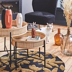 SEMA DESIGN Table Basse Gigogne (lot De 2) En Bambou Naturel Et Fer Noir - Plaka 11 SEMA DESIGN Table Basse Gigogne (lot De 2) En Bambou Naturel Et Fer Noir - Plaka -SEMA design Boutique 0117a amb rentree2021 1470 hd