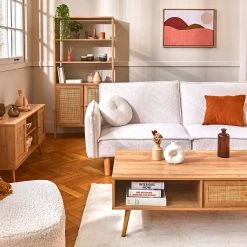 Home Déco Factory Meuble TV Naturel En Bois Et Cannage L115cm - Baia -SEMA design Boutique 12e3b amb 202205 photo3860 fdsjour21223