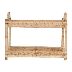 Comptoir De Famille Desserte 2 Niveaux En Rotin Naturel - Fantine