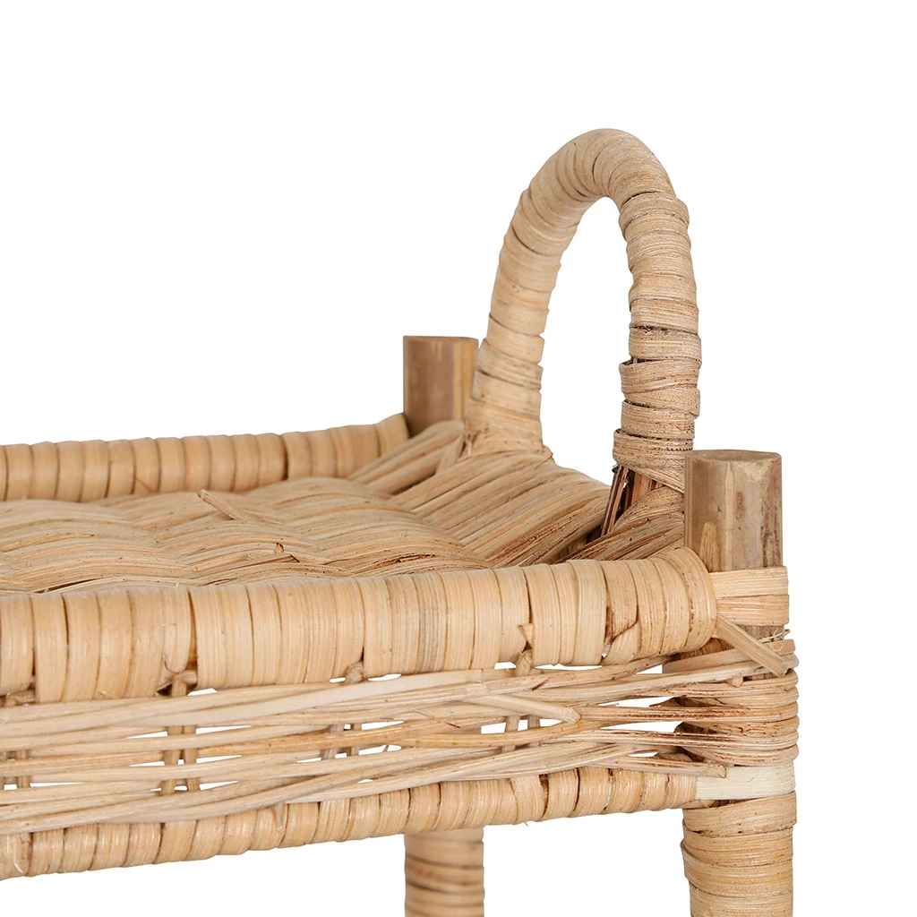 Comptoir De Famille Desserte 2 Niveaux En Rotin Naturel - Fantine 4 Comptoir De Famille Desserte 2 Niveaux En Rotin Naturel - Fantine – Image 2