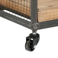 Comptoir De Famille Desserte à Roulette En Sapin Naturel Et Fer -SEMA design Boutique 201496 DET03 WEB