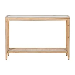 Comptoir De Famille Console Naturel Foncé 120x36xh80cm En Bois De Sapin - Firmin