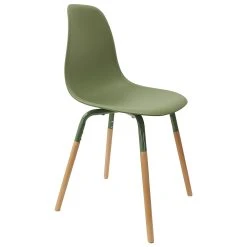 Home Déco Factory Chaise De Salle à Manger Scandinave Vert - Phenix