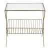 Côté Table Bout De Canape En Fer Doré Et Verre - Eluminea -SEMA design Boutique 35210 DEB WEB