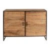 Côté Table Buffet Bas En Acacia Et Fer 2 Portes H90cm - Factory -SEMA design Boutique 36489 DEB WEB