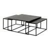 Côté Table Table Basse Gigogne Carrée (lot De 3) En Fer Noir - Felia -SEMA design Boutique 37337 DEB WEB