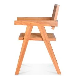 Opjet Fauteuil Rétro En Hévéa Massif Et Cannage - Friendly -SEMA design Boutique 375ca 638269 frn03 web