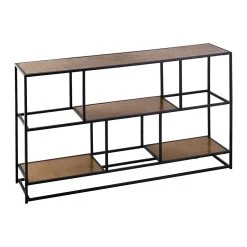 Côté Table Console Industrielle En Fer Doré - Felia