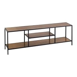 Côté Table Meuble TV En Acier Et Aluminium Doré L150cm - Felia