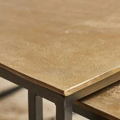 Côté Table Table Basse Gigogne (lot De 3) En Fer Doré - Félia -SEMA design Boutique 452b0 36480 situ03 web