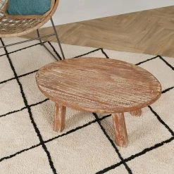 Jardin D'Ulysse Table Basse En Bois Naturel De Manguier L72cm - Le Cap Ouest -SEMA design Boutique 466346 SITU03 WEB