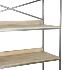 Jardin D'Ulysse Etagère En Manguier Naturel Et Fer 4 Niveaux H180 Cm - Tangram -SEMA design Boutique 466978 DET03 WEB