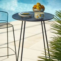 SEMA DESIGN Table Haute Ronde En Fer Noir H109cm - Palmchik -SEMA design Boutique 480f7 amb hd 2022 01 pe sema 10563