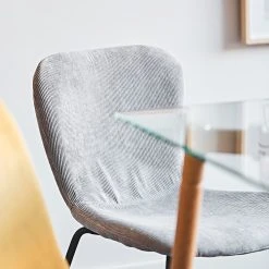 Home Déco Factory Chaise Salle à Manger En Velours Cotelé Gris - Giulia 13 Home Déco Factory Chaise Salle à Manger En Velours Cotelé Gris - Giulia -SEMA design Boutique 54da9 amb fds rentree2021 25090 hdd