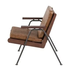 Zago Fauteuil Effet Cuir Marron Clair - Lewis -SEMA design Boutique 606285 FRN04 WEB