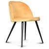 Opjet Chaise Salle à Manger En Velours Miel - Ingrid -SEMA design Boutique 608184 FRN01 WEB