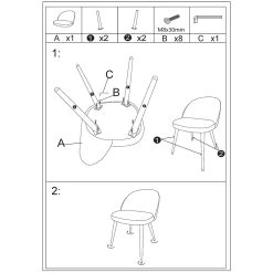 Opjet Chaise Salle à Manger En Velours Miel - Ingrid -SEMA design Boutique 608184 FRN06 WEB