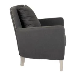 Durieux Fauteuil En Tissu Gris Anthracite - Boniface -SEMA design Boutique 609183 DET02 WEB