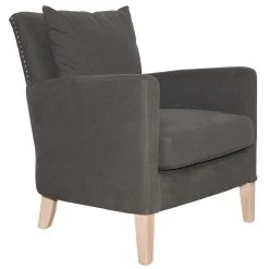 Durieux Fauteuil En Tissu Gris Anthracite - Boniface -SEMA design Boutique 609183 FRN01 WEB