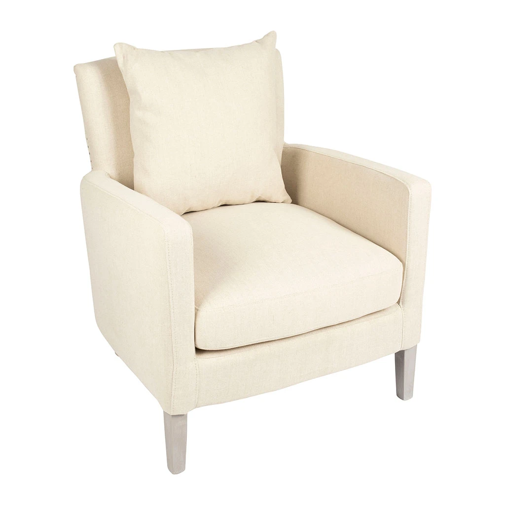 Durieux Fauteuil Salon En Tissu Beige - Boniface 5 Durieux Fauteuil Salon En Tissu Beige - Boniface – Image 3