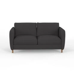 Inside Canapé Convertible 2 Places Gustave - Tissu - Enjoy Anthracite