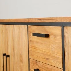 Casita Buffet Enfilade En Teck Massif 3 Portes L195cm - Alix -SEMA design Boutique 614104 SITU09 WEB