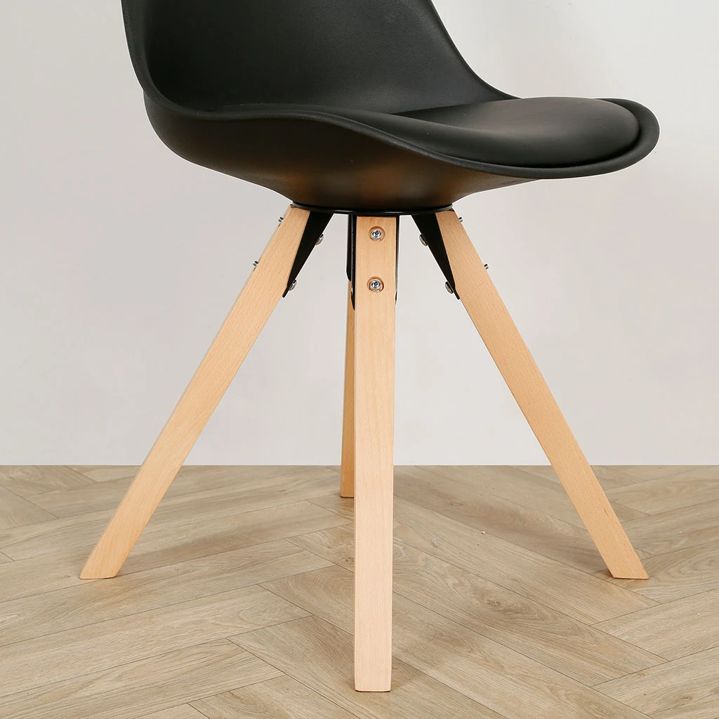 Casita Chaise Salle à Manger En Bois Naturel Et Noir - Leonce 7 Casita Chaise Salle à Manger En Bois Naturel Et Noir - Leonce – Image 5