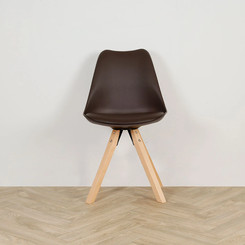 Casita Chaise Salle à Manger En Bois Naturel Et Marron - Leonce 4 Casita Chaise Salle à Manger En Bois Naturel Et Marron - Leonce – Image 2