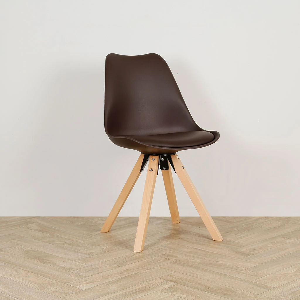 Casita Chaise Salle à Manger En Bois Naturel Et Marron - Leonce 5 Casita Chaise Salle à Manger En Bois Naturel Et Marron - Leonce – Image 3