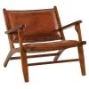 Casita Fauteuil En Teck Et Cuir Marron - Arlot -SEMA design Boutique 617262 FRN01 WEB