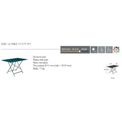 Fermob Table De Jardin Pliante En Acier Cactus- Bistro -SEMA design Boutique 618493 FRN02 WEB