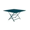 Fermob Table De Jardin Pliante Carrée En Acier Bleu 128x128cm - Cargo