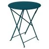 Fermob Table De Jardin Ronde Pliante En Acier Bleu Acapulco - Bistro -SEMA design Boutique 618568 FRN01 WEB