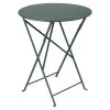 Fermob Table De Jardin Ronde Pliante En Acier Gris Orage - Bistro -SEMA design Boutique 618569 FRN01 WEB
