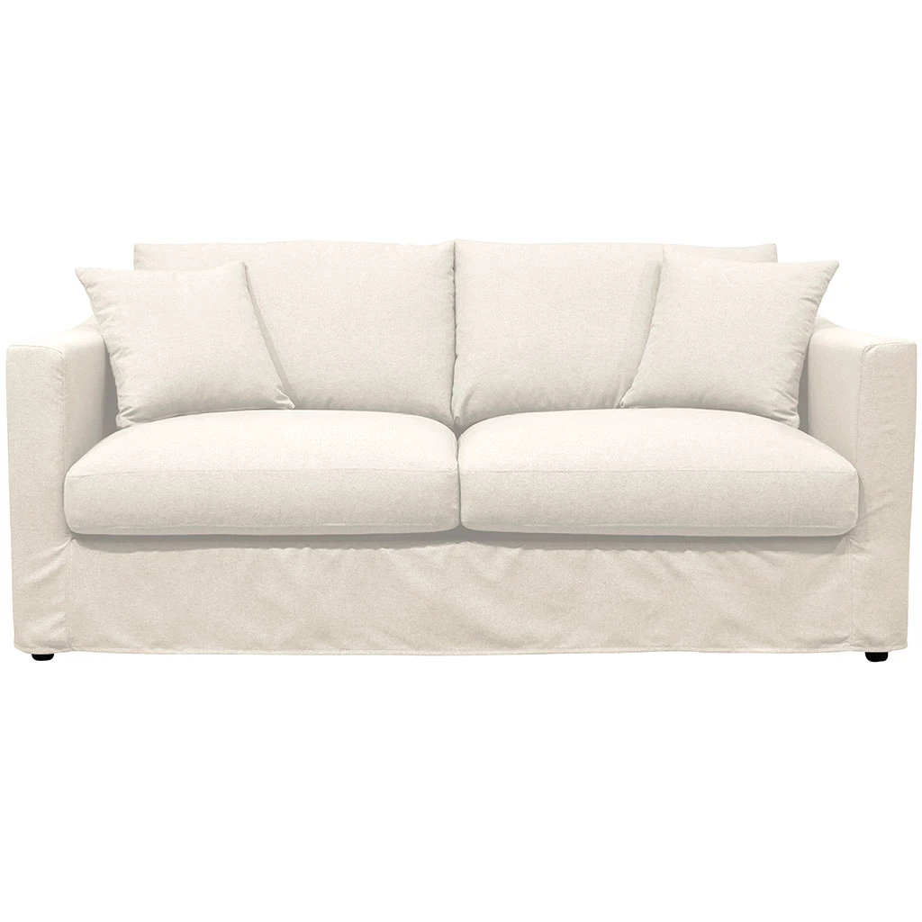 Inside Canapé Convertible 3 Places Gabriel - Velours Texturé - Ecru 3 Inside Canapé Convertible 3 Places Gabriel - Velours Texturé - Ecru