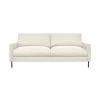 Inside Canapé Fixe 3 Places Gaspard - Velours Texturé - Dany Ecru