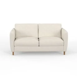 Inside Canapé Convertible 2 Places Gustave - Velours Texturé - Dany Ecru