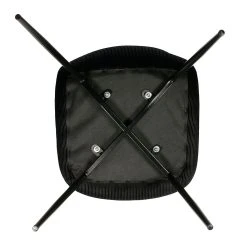 Home Déco Factory Chaise Salle à Manger En Velours Cotelé Noir - Giulia -SEMA design Boutique 620092 FRN04 WEB