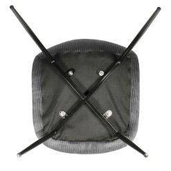 Home Déco Factory Chaise Salle à Manger En Velours Cotelé Gris - Giulia 12 Home Déco Factory Chaise Salle à Manger En Velours Cotelé Gris - Giulia -SEMA design Boutique 620095 FRN05 WEB