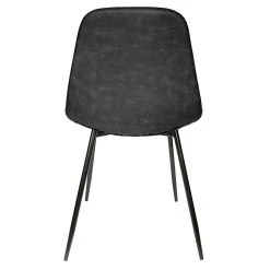 Home Déco Factory Chaise Salle à Manger Effet Cuir Noir - Amber -SEMA design Boutique 620098 FRN03 WEB