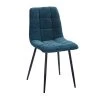 Ixia Chaise Salle à Manger En Tissu Bleu - Mony