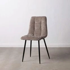 Ixia Chaise Salle à Manger En Tissu Gris - Mony -SEMA design Boutique 621839 FRN06 WEB