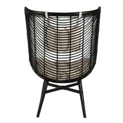 Zago Fauteuil Polo En Rotin Naturel Noir -SEMA design Boutique 622363 FRN04 WEB