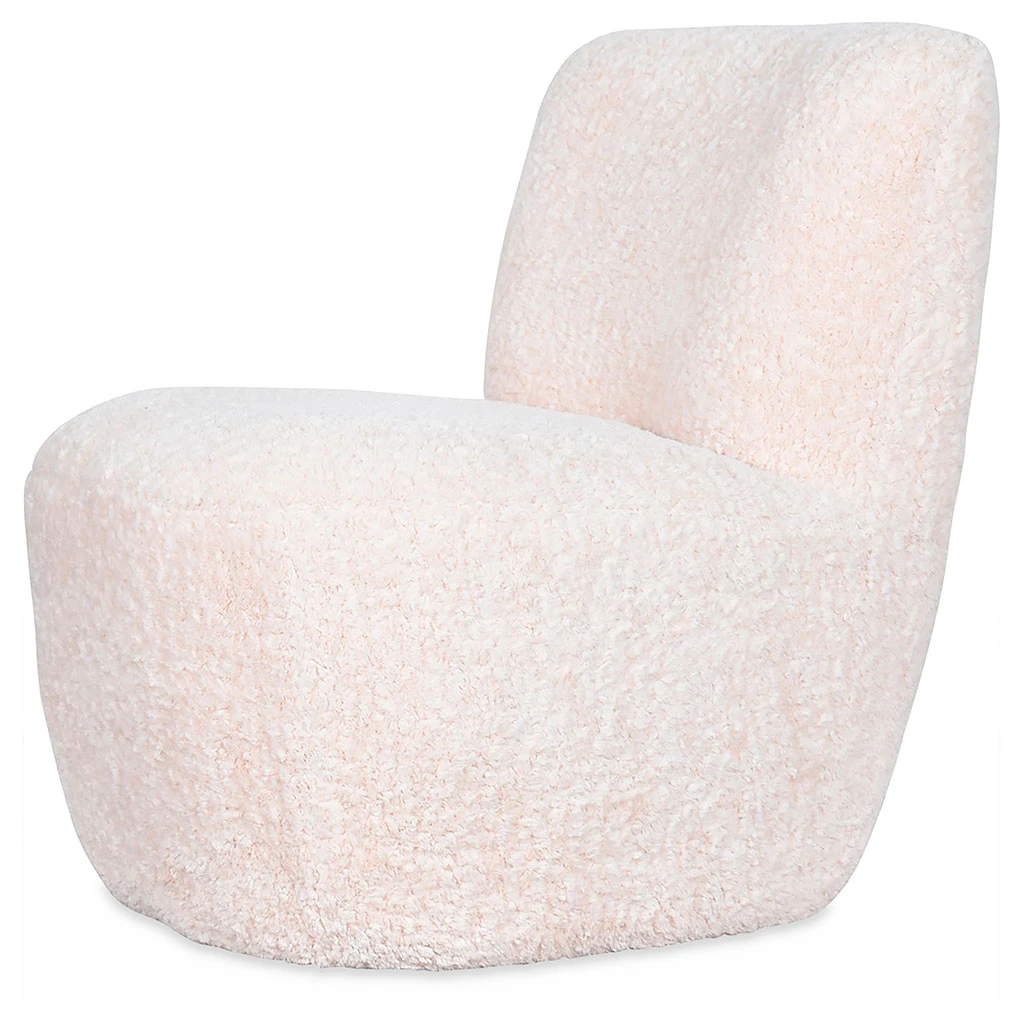 Opjet Fauteuil Bouclette Imitation Fourrure Blanc - Eve 3 Opjet Fauteuil Bouclette Imitation Fourrure Blanc - Eve