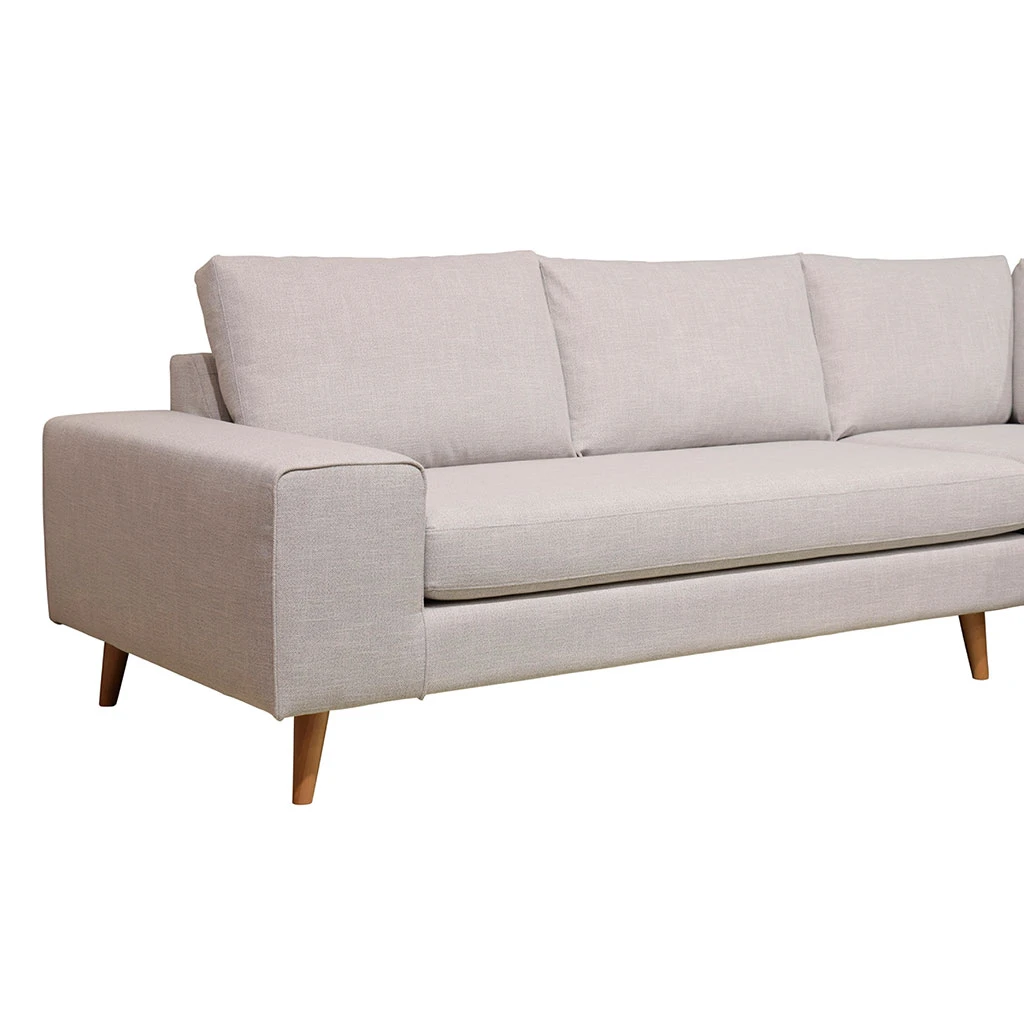 Inside Canapé D'angle Droit 5 Places André - Tissu Texturé - Crown Moutarde 6 Inside Canapé D'angle Droit 5 Places André - Tissu Texturé - Crown Moutarde – Image 4