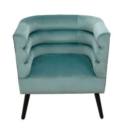 Home Déco Factory Fauteuil Club En Velours Vert De Gris - Amelia -SEMA design Boutique 623887 FRN05 WEB