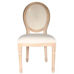 Home Déco Factory Chaise Medaillon En Bois D'hévea Beige Et Cannage -SEMA design Boutique 623893 FRN06 WEB