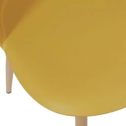 Home Déco Factory Chaise Salle à Manger Scandinave Moutarde - Bergen -SEMA design Boutique 623905 FRN05 WEB