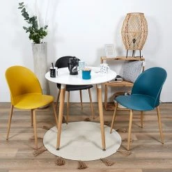 Home Déco Factory Chaise Salle à Manger Scandinave Moutarde - Bergen -SEMA design Boutique 623905 FRN06 WEB