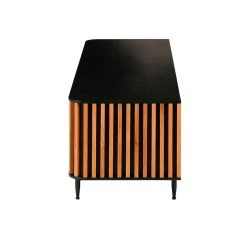 Zago Meuble TV En Chêne Naturel Et Noir 4 Niche L130cm - Linea 10 Zago Meuble TV En Chêne Naturel Et Noir 4 Niche L130cm - Linea -SEMA design Boutique 626662 FRN03 WEB